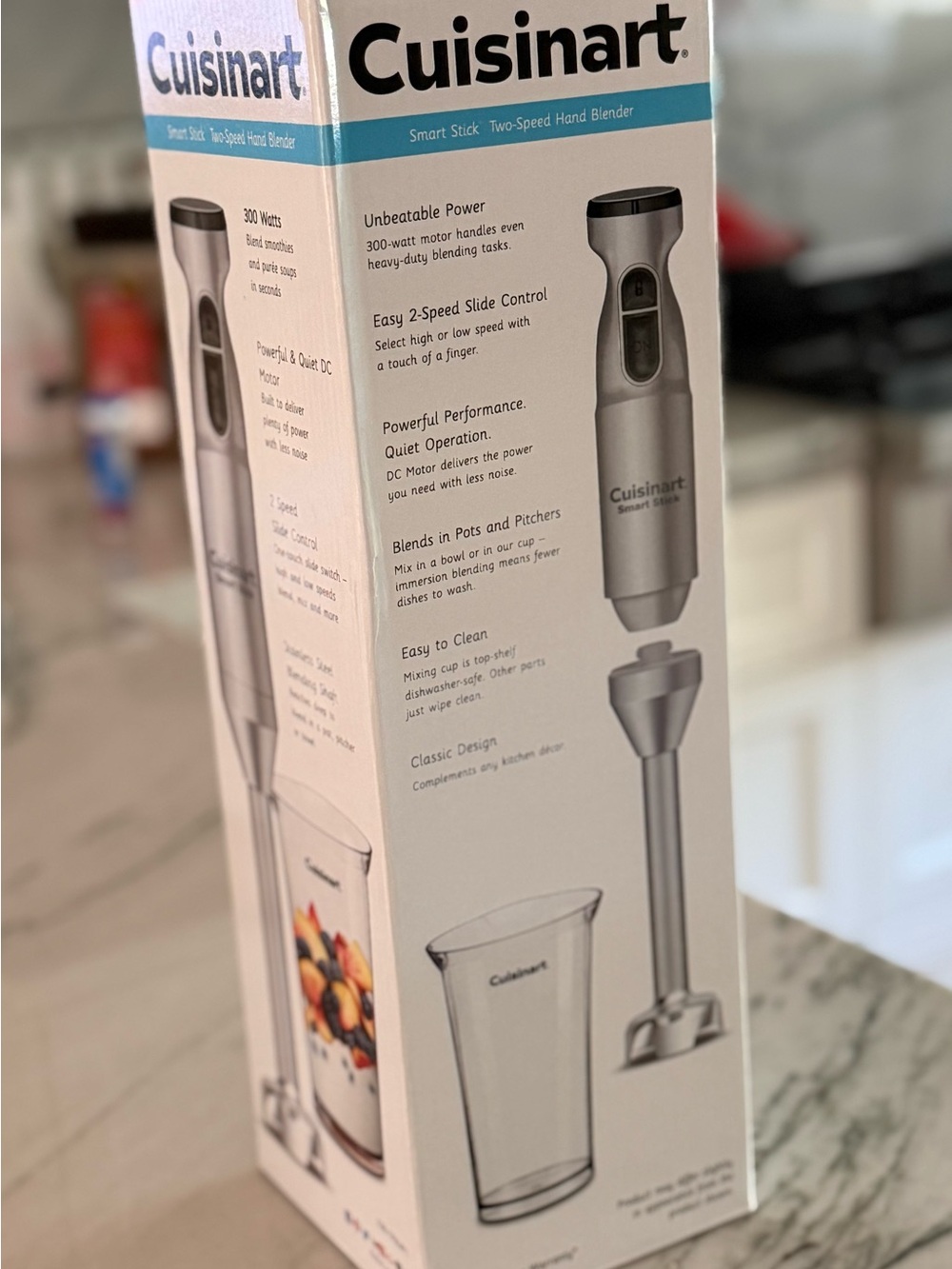 New and never used Cuisinart Smart Stick Two-Speed Hand Blender — Silver